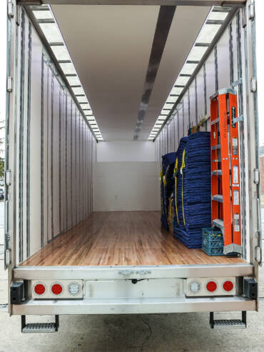 inside the truck